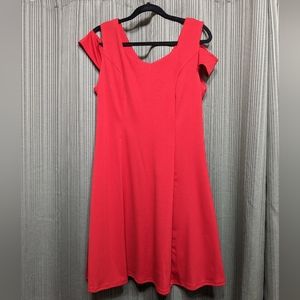 Women's Medium A line, Cold Shoulder Dress Dress